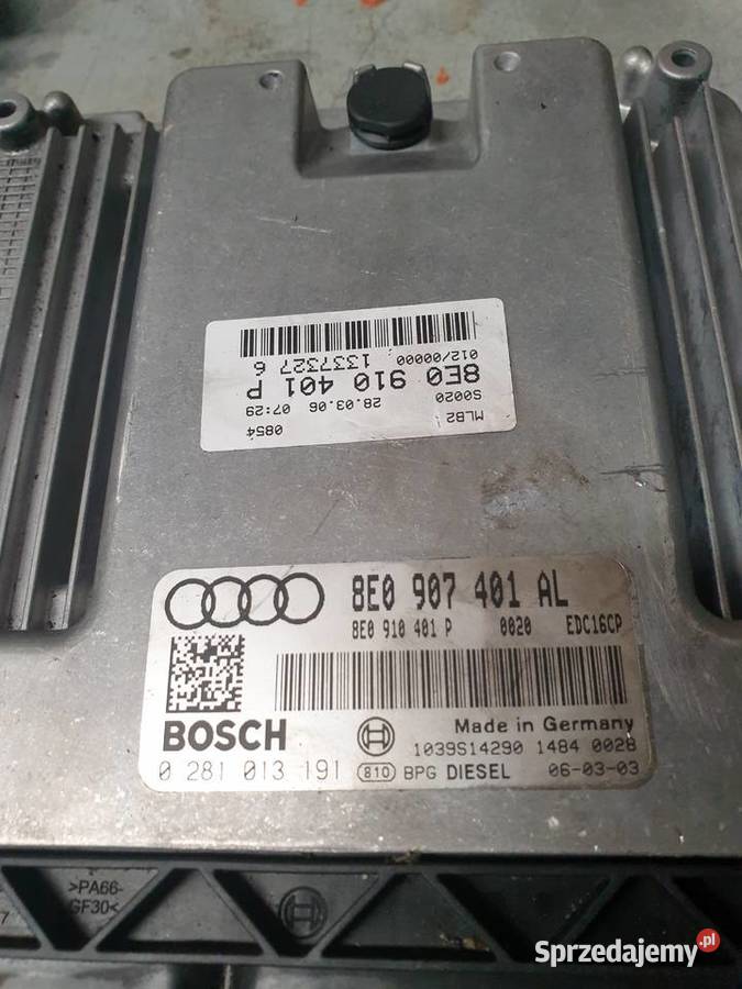 Sterownik silnika komputer Audi 30tdi ASB mazowieckie Korytnica