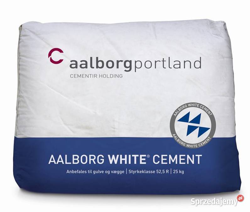 Cement Biały AALBORG WHITE Portlandzki CEM I 52,5 — PROMOCJA