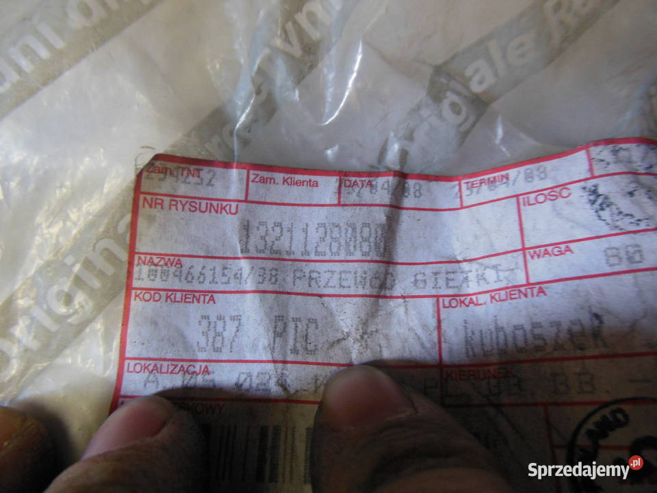 PRZEWÓD CHŁODNICZY FIAT DUCATO 2001 1321128080 dostawcze