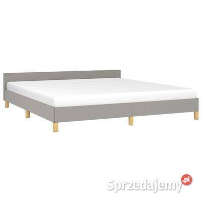 vidaXL Rama łóżka z zagłówkiem jasnoszara Warszawa