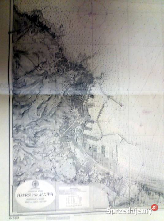 Mapa morska NIEMIECKA Hafen von Algier 2ed1961 Lux UNIKAT
