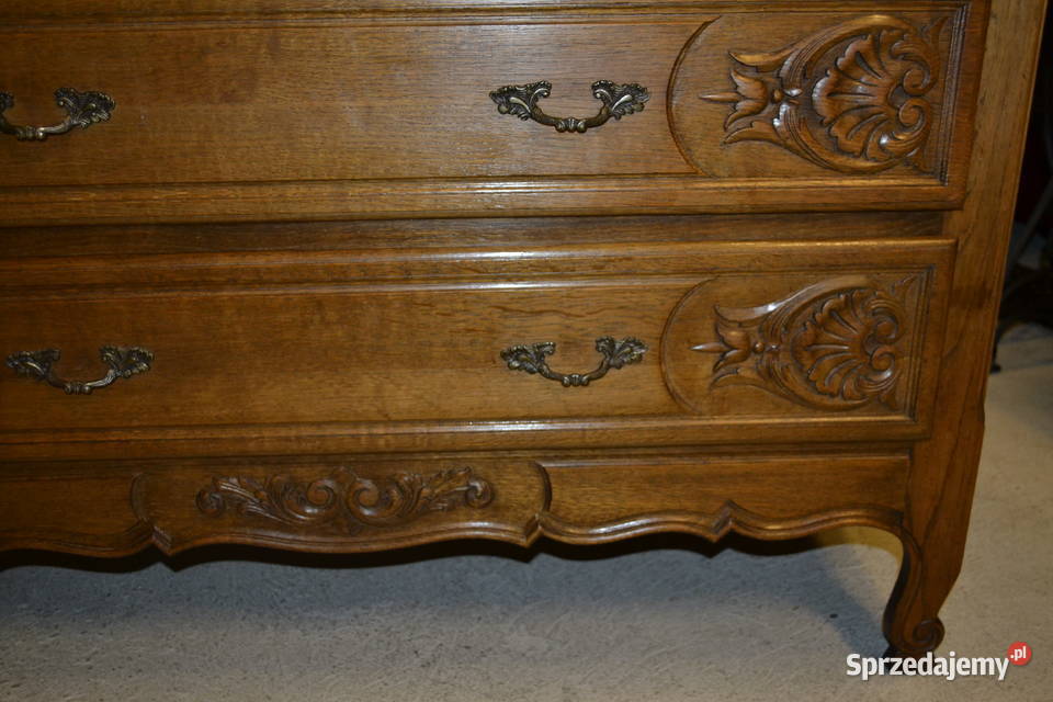 komoda ozdobna z szufladami dąb śląskie Będzin