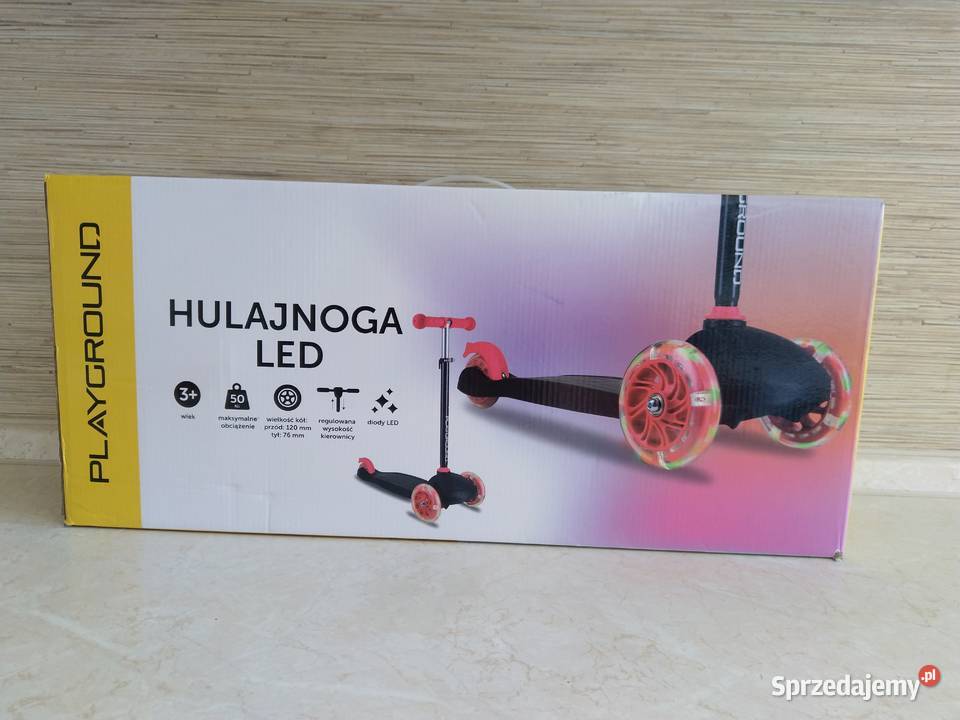 NAJTANIEJ Hulajnoga LED Trzykołowa 120mm Zabrze