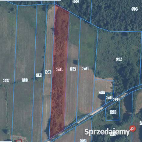 Działka budowlanorolna Zastawie 121 ha Sprzedaż lubelskie