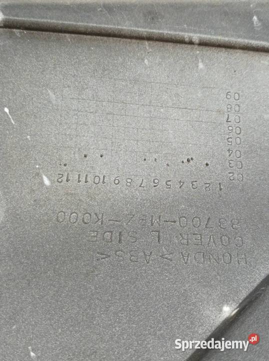 OSŁONA OWIEWKA LEWY BOK POD KANAPĘ 83700MBZK000 Osłony i zaślepki