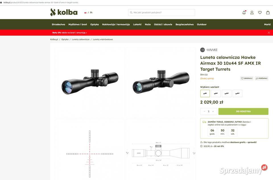 Air Arms S510 R Ultimate Sportster TDR Hawke Ełk