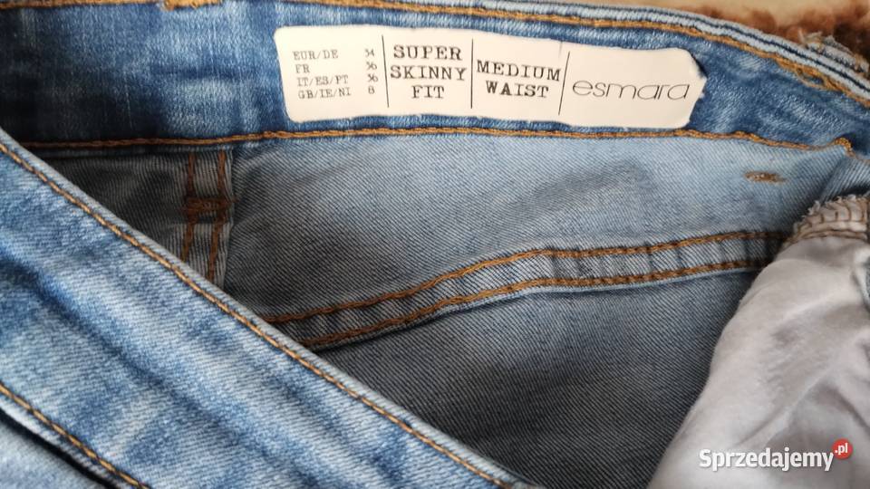 spodnie damskie jeansowe rozmiar 34 Poznań