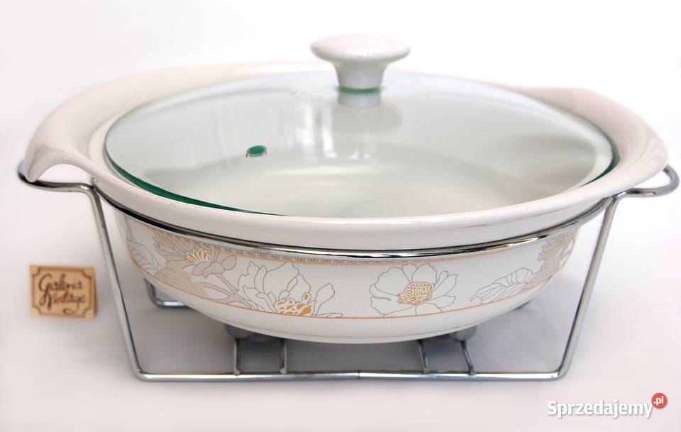 Naczynie żaroodporne ceramiczne ze stelażem Lublin