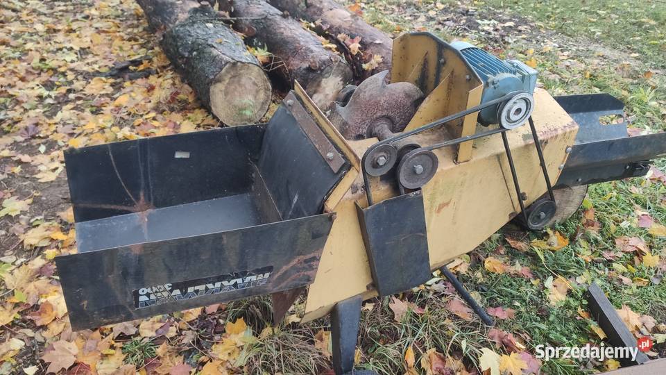 Łuparka elektryczna z taśmociągiem Maxkliven Leśnictwo Szołtany