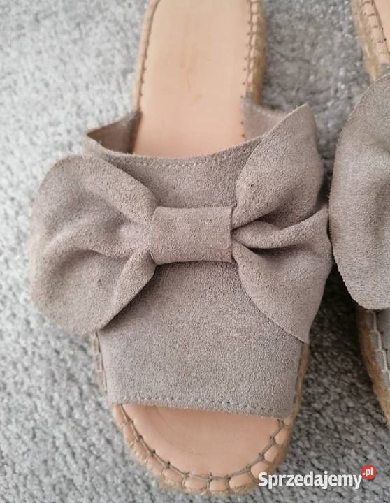 skórzane klapki uszy rozmiar 37 Lubartów