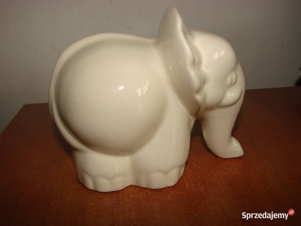 Słoń ceramiczna figurka Figurki i rzeźby Pruszcz Gdański sprzedam