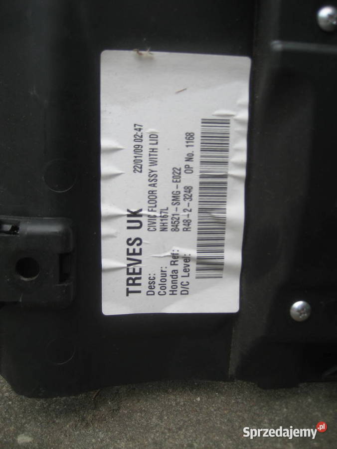 honda civic ufo VIII 0612r wykładzina bagażnika Rakoniewice