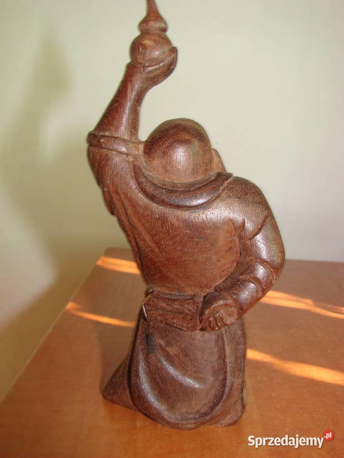 Budda drewniana figurka Rękodzieło pomorskie Pruszcz Gdański
