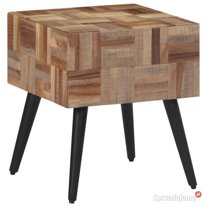 Stolik boczny 40x40x45 lite drewno tekowe z