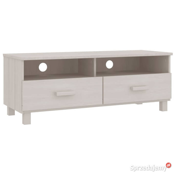Szafka pod TV HAMAR biała 106x40x40 lite drewno Warszawa