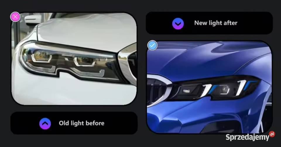 NOWE lampy przednie lampa przód BMW seria 3 G20 osobowe