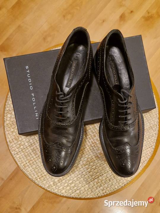 Damskie buty z naturalnej skóry czarnej marki czarny Półbuty Lublin