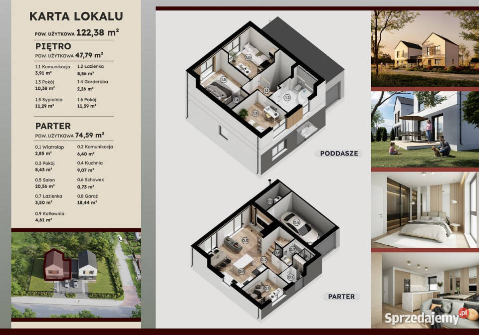 Dom bliźniak 12238m2 Mętów