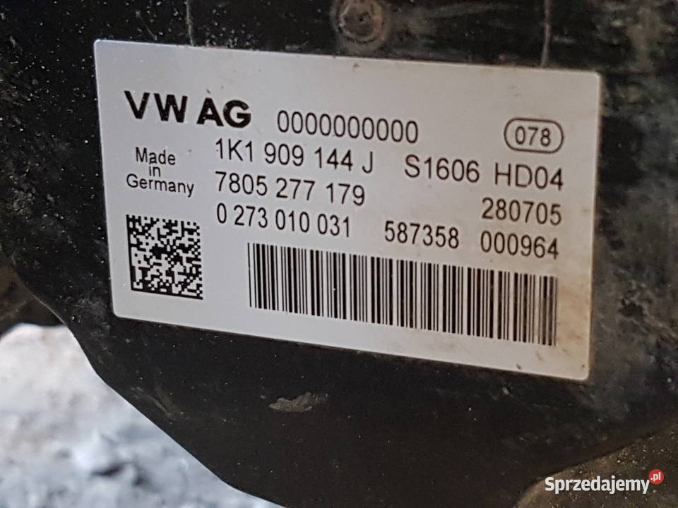 VW CADDY TOURAN PRZEKLADNIA KIEROWNICZA Turek