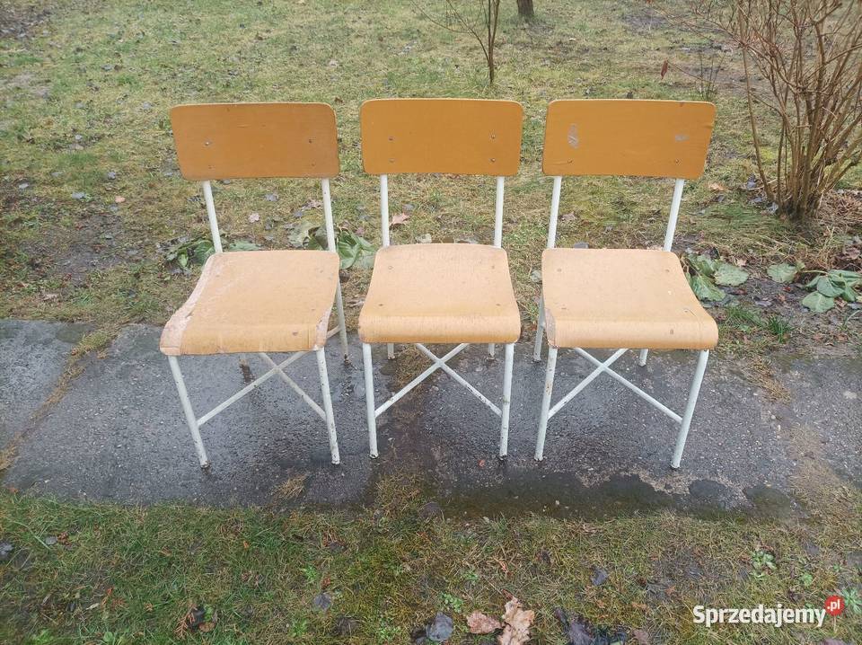 Krzesła metalowy stelaż Sterdyń