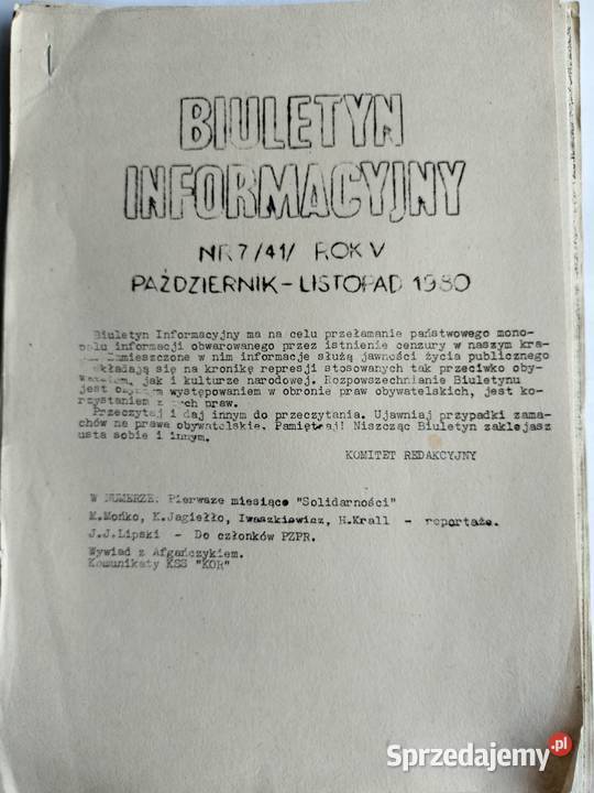 Biuletyn Informacyjny KSS KOR 741 V Gdynia