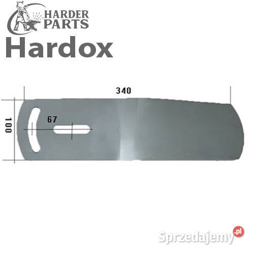 Listwa tylna odkładni HARDOX 80559L części do Suwałki