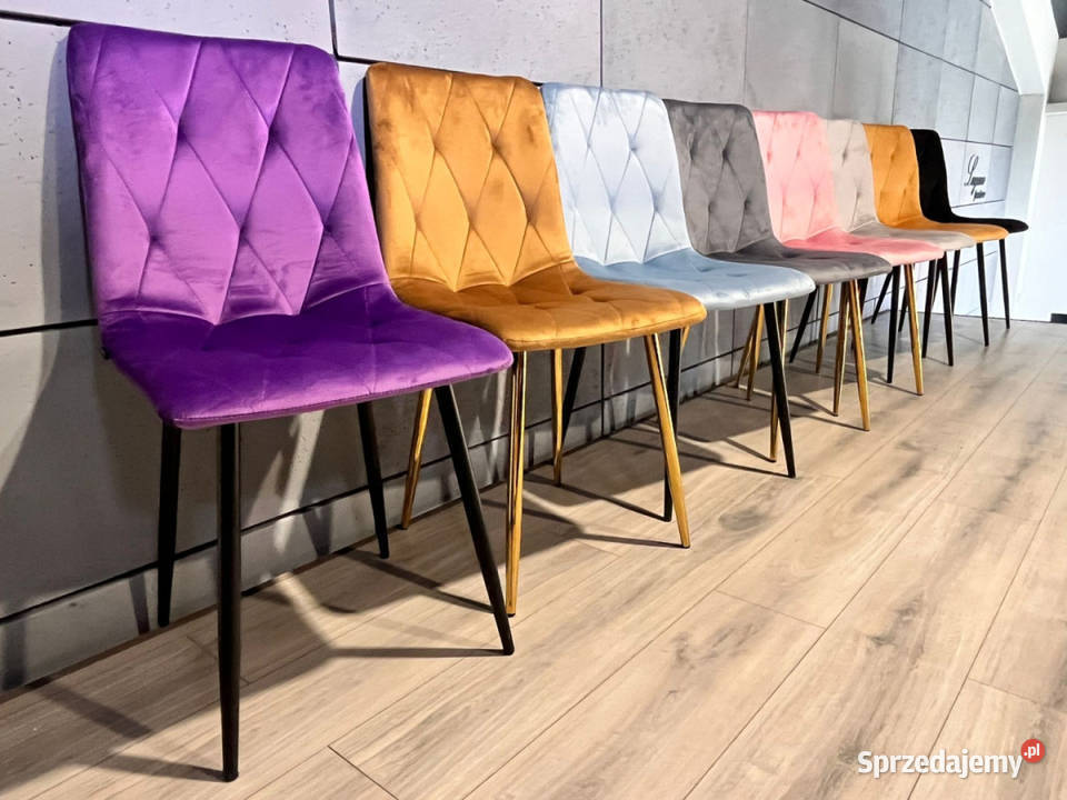 Krzesło tapicerowane welurowe salon kuchnia Białystok