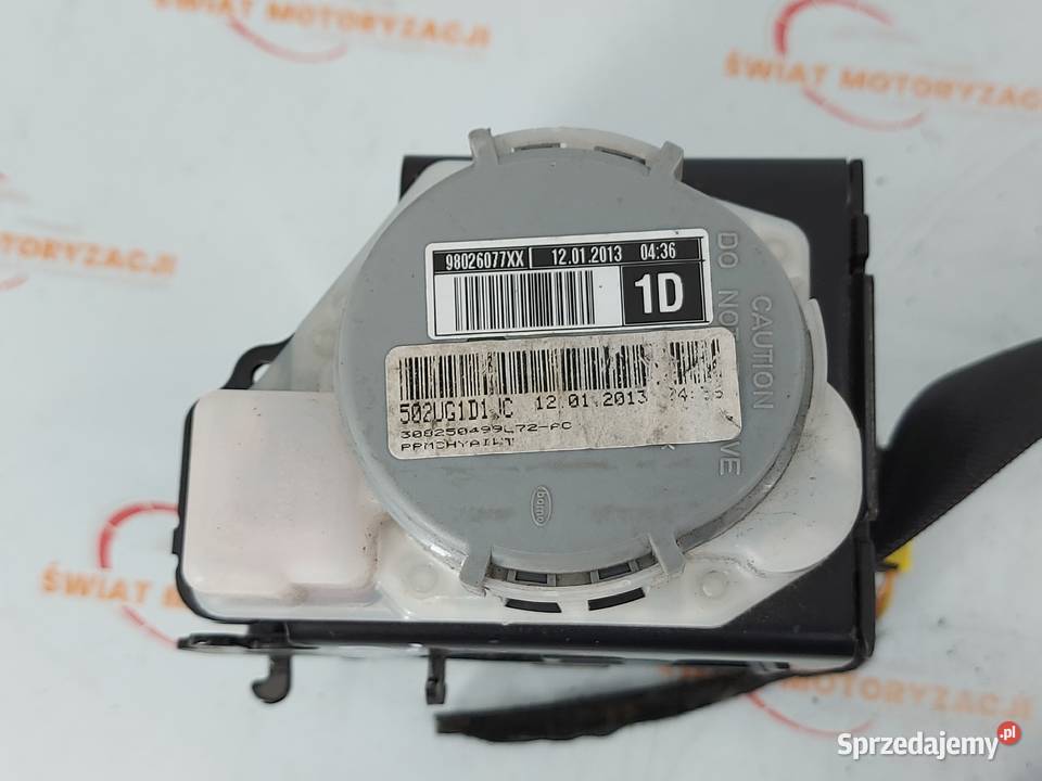 CITROEN DS4 13r pas bezpieczeństwa prawy przód Kielce