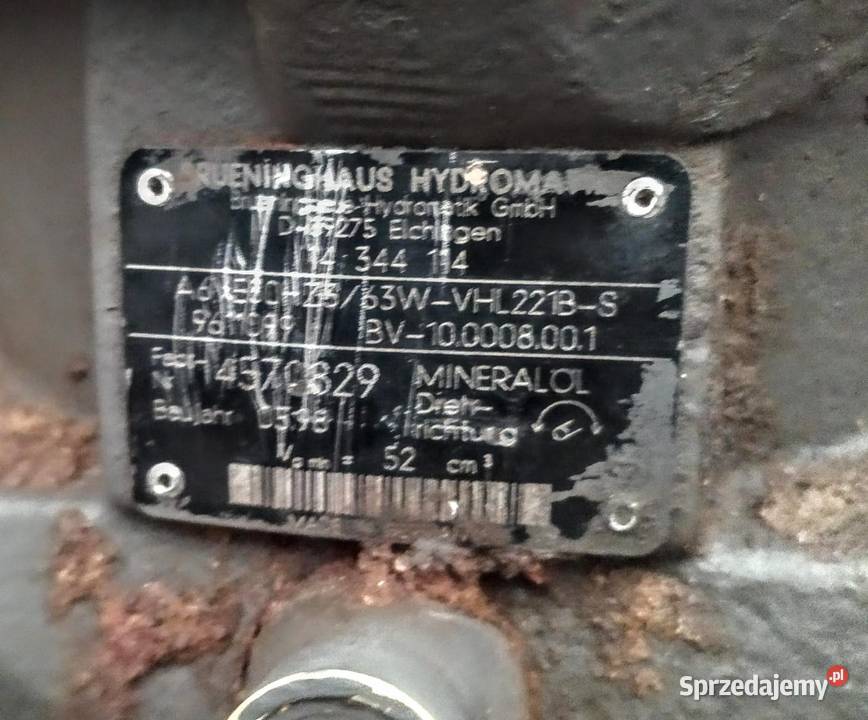 Silnik Jazdy Hydromatic A6VE80H23 63WVHL 221BS Koparki Wrocław sprzedam