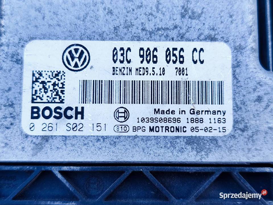 VW Touran II 16FSI STEROWNIK KOMPUTER SILNIKA Komputery Przemęt