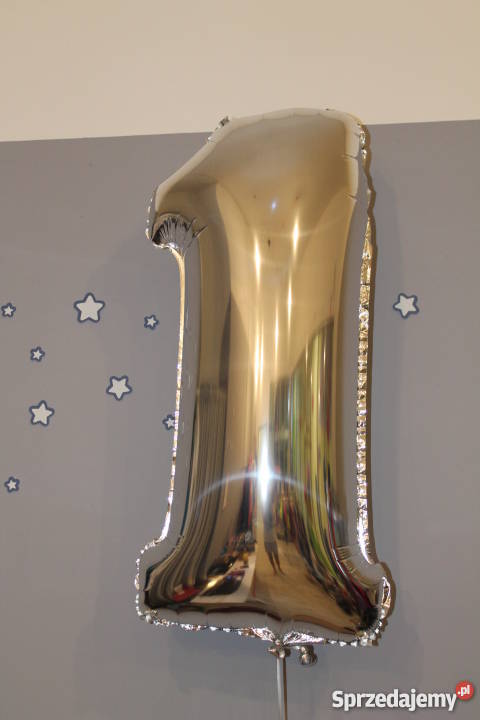 Balony z helem oprawa imprez urodziny roczek