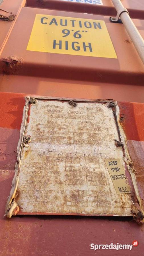 Kontener magazynowy uszkodzony 12m40HC Magazynowanie mazowieckie