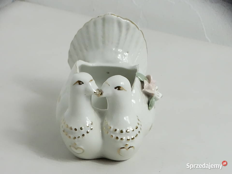 Porcelanowa czarka szkatułka Gołąbki Gołębie Biłgoraj sprzedam