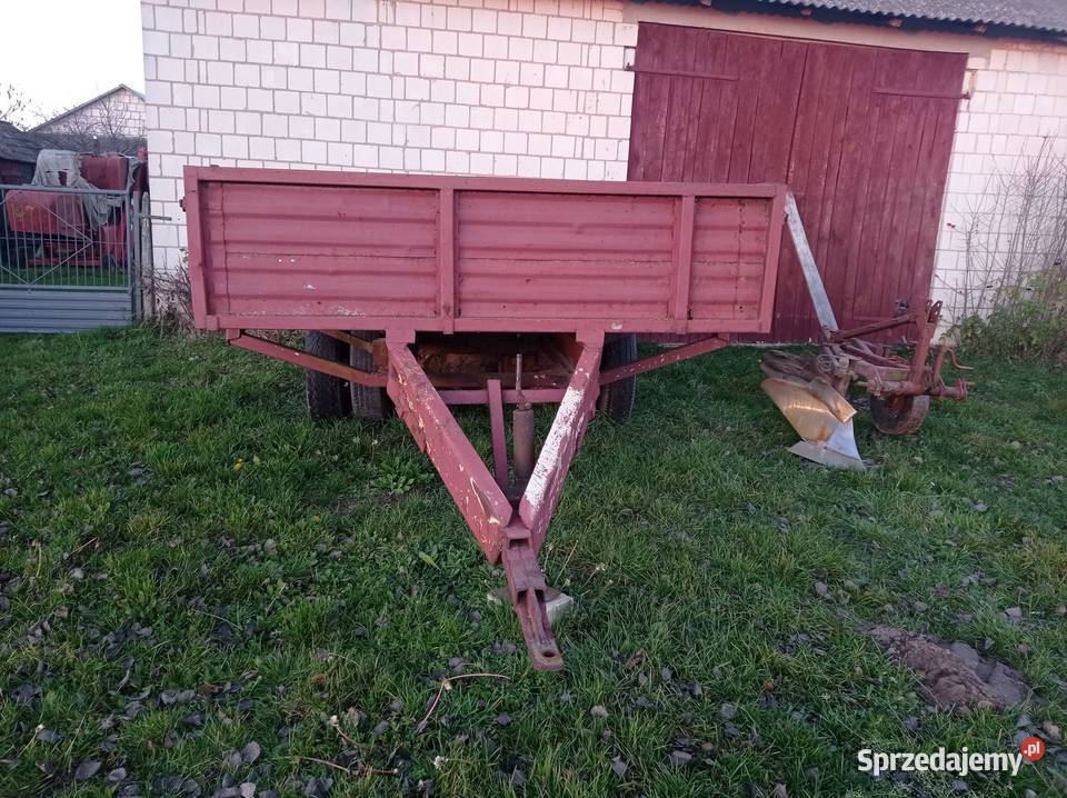 Przyczepa jednoosiowa na bliźniaku resorach lubelskie Łuków sprzedam
