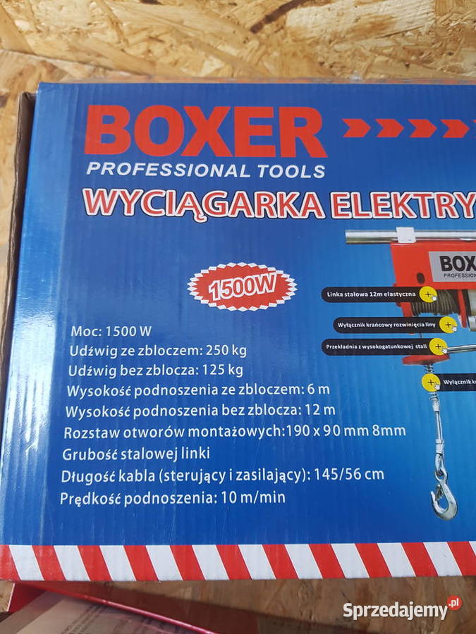 Wyciągarka Elektryczna Boxer 1500W 125250 Głogowa