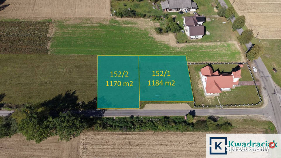 Grunt 1170m2 Huta Poręby