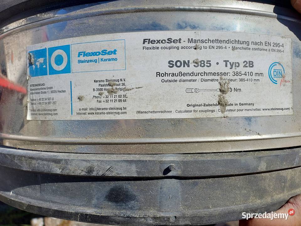 Uszczelka mankietu DN385 FlexoSet Typ 2B Łazy