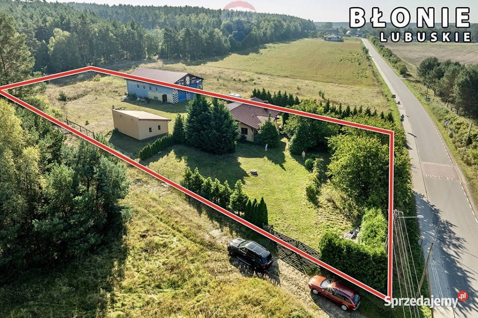 Dom parterowy wysoka hala garaże i pół hektara Błonie