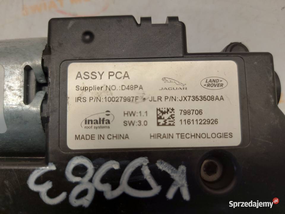 JAGUAR XF X260 silniczek szyberdachu JX7353508AA świętokrzyskie