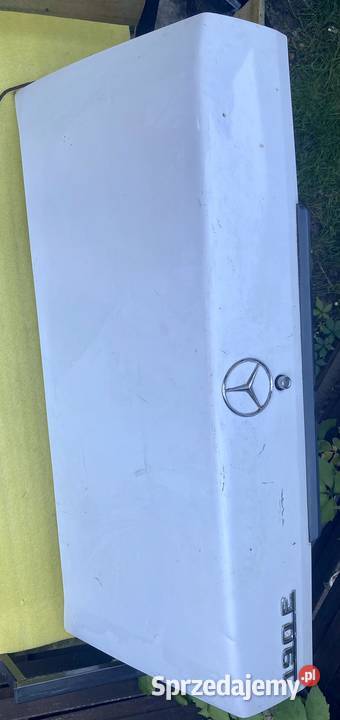 MercedesBenz 190 W201 Klapa bagażnika biała Rok produkcji 1987 dolnośląskie Łagiewniki