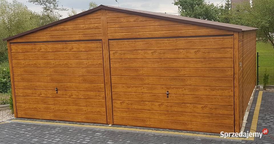 Garaż Blaszany Drewnopodobny 6x5 Garaze Blaszane 30m2 dolnośląskie