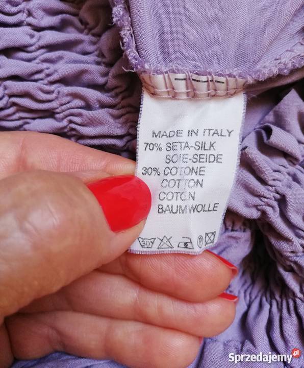 elegancka jedwabna damska bluzka 40 42 M Bluzki i koszule mazowieckie Budy Barcząckie