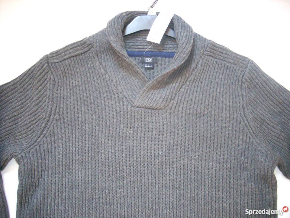 Gruby Sweter FF męski Ciepły Nowy XL Wkładane przez głowę Nowy Sącz sprzedam