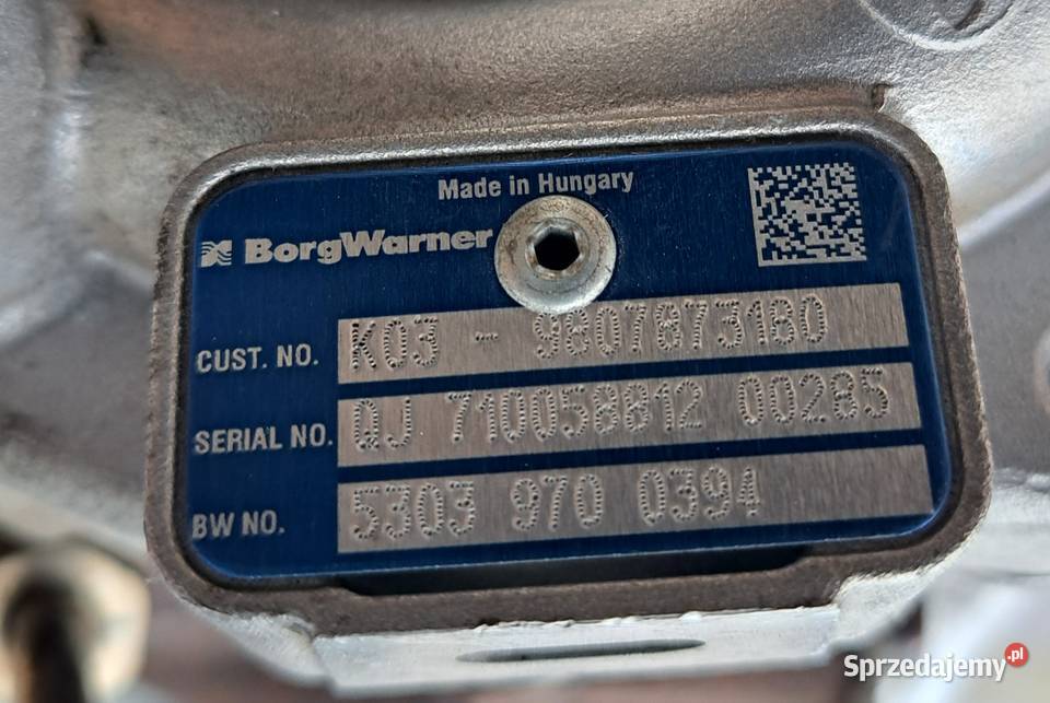 Turbosprężarka Ford Mondeo MK5 Kuga II 20 TDCi Części samochodowe Mielęcin