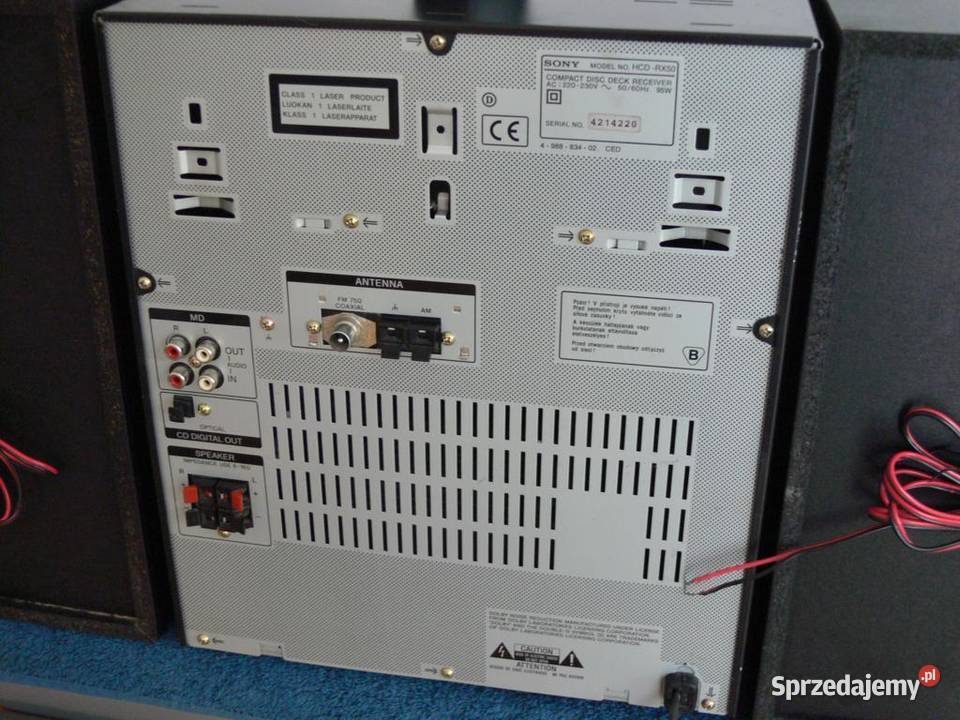 Mocna wieża Sony RX50 pilot kolumny WYSYŁKA śląskie Katowice