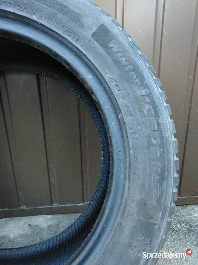 Opony Zimowe 205x55r16 Hankok ice bieżnik ok 6 kujawsko-pomorskie Włocławek sprzedam