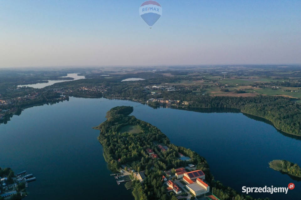 Działka budowlana z linią brzegową jez Czos Nowy Probark