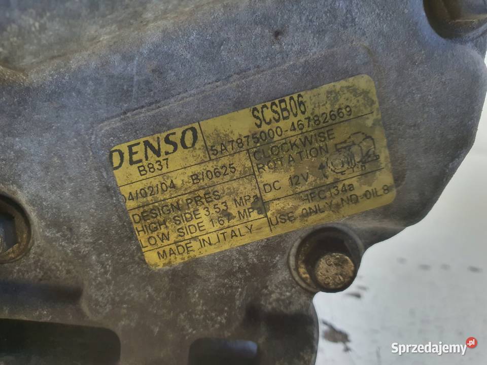 SPRĘŻARKA KLIMATYZACJI Fiat Idea 14 16V pompa Chełm sprzedam