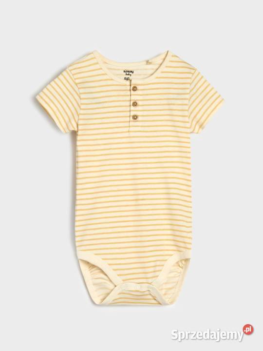 Body niemowlęce Sinsay 56 bawełna komplet 2 pack Szczecin