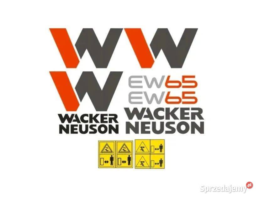 Naklejki oklejenie WACKER NEUSON EW65 Zamiennik mazowieckie Janików sprzedam